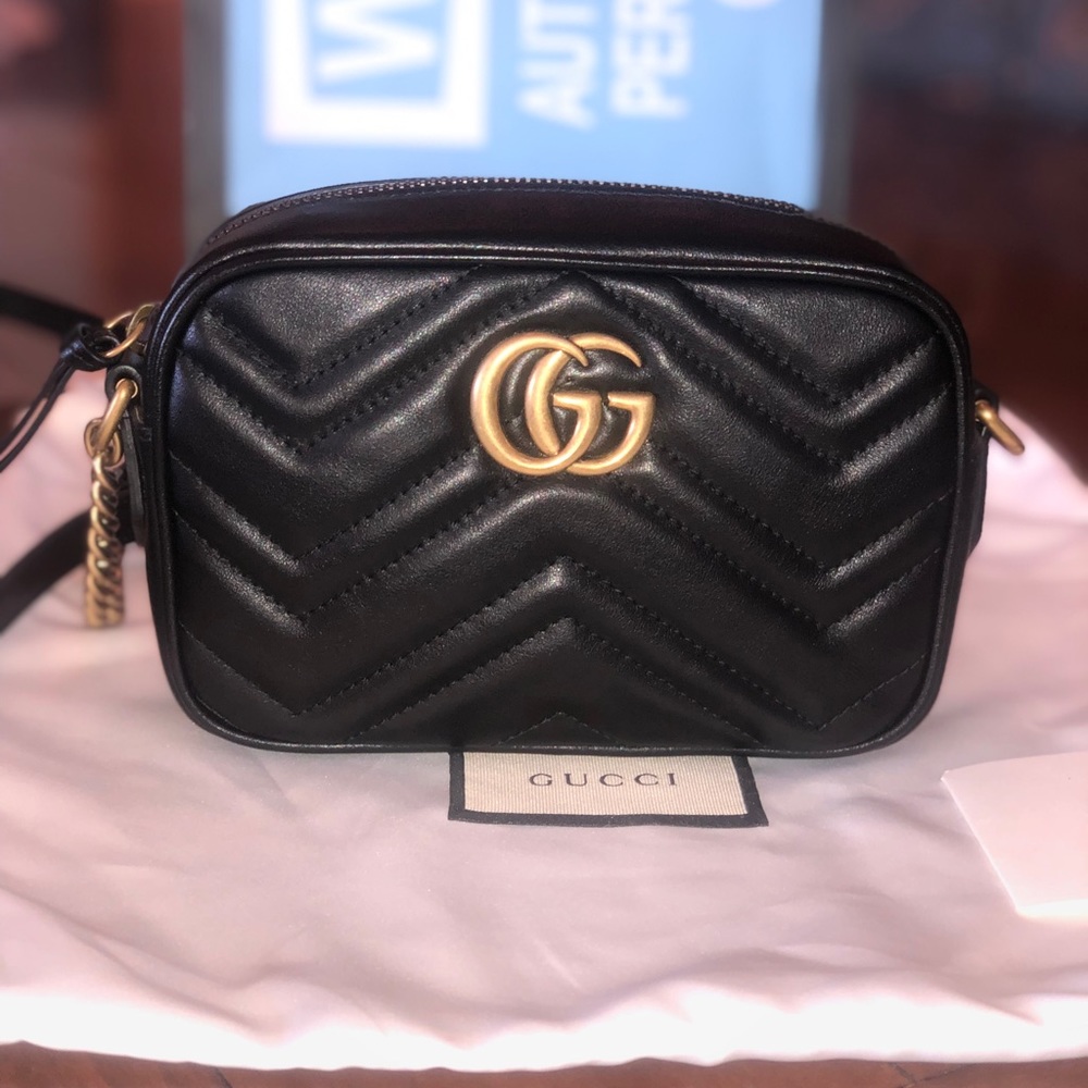 NWT Gucci GG Marmont Matelassé Mini Bag